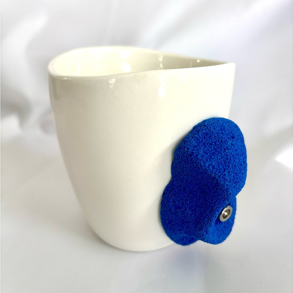 Climber Goods Mug Blue Rock Climbing Hold Socket Cap Screw Handle NEW